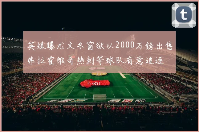 英媒曝尤文冬窗欲以2000万镑出售弗拉霍维奇热刺等球队有意追逐